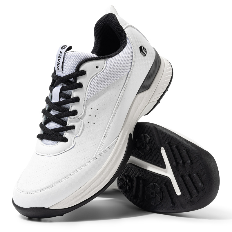 Golf Equipment Rental - FitVille Wide Design Men's Golf Shoes