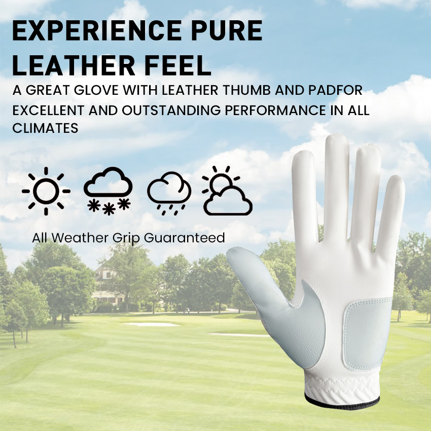 5 Pcs Golf Gloves Men Leather  - Golf Equipment Rental 리뷰 및 가격